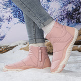 Oversized waterproof snow boots men and women, winter plush thick shoes for couples, cold resistant cotton boots, anti slip