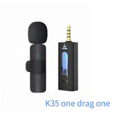 Professional Lapel 3.5mm Plug 2.4G Transmission Wireless Microphone Headset System for Live Streaming