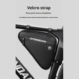OFFBONDAGE Triangle Bag 1.5L Bicycle Front Frame Handlebar Waterproof Cycg Bags Mountain Repair Tools Bike Parts