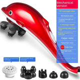 220V Dolphins massager sticks electric hammer hit back shoulder waist systemic multi-functional handheld vibration meter