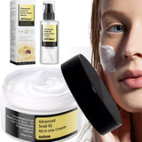 Hyaluronic Face Moisturizer snail Cream Anti-Wrinkle Aging Moisturizing Shrink Pores Whitening Smooth Skin Care
