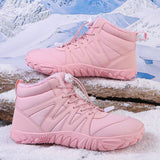 Winter New Fashionable Outdoor Waterproof, Warm, slip Plush Cotton Shoes, Anti cold and Wear resistant Large Couple Snow Boots