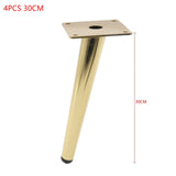 4PCS Furniture Table Legs 12/15/20/25/30CM Metal Tapered Sofa Cupboard Cabinet Chair Sloping Feet Use To Table Chair Furniture