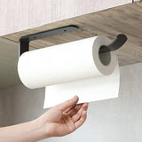 No Drilling 2 Pieces Hooks +Towel Holder Self-Adhesive Towel Rail For Bathroom Kitchen Toilet