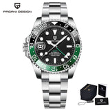 PAGANI DESIGN V4 GMT Watches Men's Luxury Automatic Mechanical Wristwatch Sapphire Glass 40MM Stainless Steel Waterproof Watch