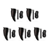Goat Horns Mug 230ML Stainless Steel Vacuum Cup with Rope-Black