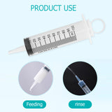100ml Plastic Nutrient Sterile Pet Feeding Syringe Without Needle Measuring Pump for Garden Watering Tool