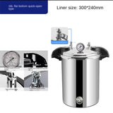 18L Portable High Pressure Sterilizer Stainless steel Steam Automatic Sterilization Autoclave Pot