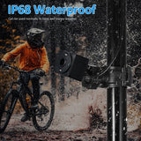 Bicycle Handlebar Mirror & Rear Camera - 4.3" Monitor, 1080P, Rechargeable, Color Night Vision, 150° Wide Angle