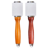Carving Hammer, DIY Leather Craft Mallet, Cowhide Sewing Rod, Plastic Straight Wood Handle 8.26 Inches D
