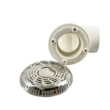 90mm Stainless Ring Shape Cover PVC Body Massage Bathtub Suction Drainer Hot Tub Backwater Drain