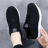 Spring and summer new sports for women, lightweight travel, leisure, breathable running soft soled travel shoes, plus size women's shoes