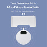 Automatic Toilet Flush Button+Wireless Transmitter Toilet Smart Sensor Toilet Flusher Rechargeable Sensor