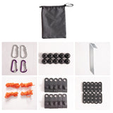 Outdoor Climbing Gear Set Rope Buckle Portable Mountaineering Hiking Accessories NEW