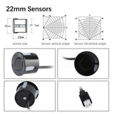 12V Car Parking Sensors PDC Parktronics System Detection Auto Accessories Smart Buzzer LCD Diplay Sound Alert Indicator