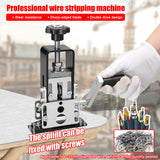 Stripper Manual Wire Stripping Tool Cable Peeg hine Crank Support Use with Hand Electric Drill