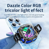 Magnetic Semiconductor Mobile Phone with Digital Display Coog Fan for IPhone Samsung Xiaomi PUBG Game Flat Radiator