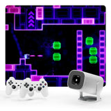 P30 MAX Portable 3D game Projector Android 11 with Two Handle H713 1080p BT5.4 Supported 4K Smart Home Theater