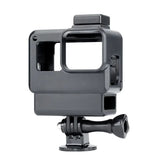 V2 Vlog Action Camera Case GoPro Hero 7 6 5 Black with Cold Shoe Mount for External Microphone+Pro 3.5mm Mic Adapter