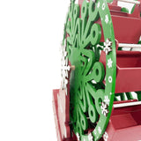 (Green) Decorative Calendar for Home Dorm Wooden Christmas Ornament Tabletop Decoration