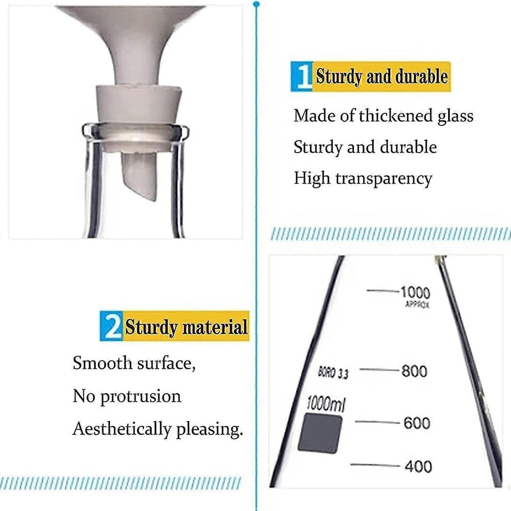 Glass Vacuum Suction Filter, 250ml/500ml/1000ml Lab Vacuum Filtration ...