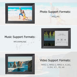 Andoer 10.1 Inch Smart WiFi Digital Picture Frame HD IPS Touch-screen 1280*800 Photo 1080P Video 16GB Storage