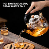 1300W Heater Tea Maker - 1300ml Household Cooking Teapot with Electric Ceramic Stove