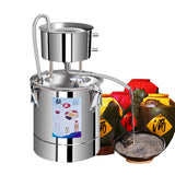 Household 10L DIY Stainless Steel Moonshine Still Alcohol Water Distiller Wine Brandy Essential Oil Brewing Kit