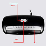 6-Sheet Cross-Cut Micro-Cut Paper Photos Portable Electric Silent A4 Shredder Home Office Use 10L Capacity