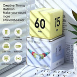 Time Cube-Timer Kitchen Gravity Sensor Flip Exercise Game Timer 15-20-30-60 Minutes For Meditation