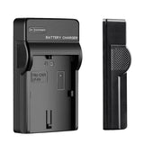 1 Piece USB Battery Charger Black ABS For NP-F550 F570 F770 F960 F970 FM50 F330 F930 Camera D04 20