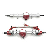 Front & Rear Axle Assy for MNMODEL 1/12 MN82 LC79 MN78 RC Car, Red