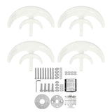 Wind Turbine Set Vertical Axes 4 Blade Wind Power Generator Electricity Producer Device 800W12V