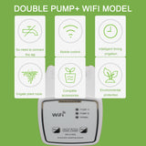Intelligent Drip WIFI Control Automatic Watering Device Mobile APP Garden Self-Watering Kit Double Pump EU Plug