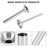 3Pcs Stainless Steel Sausage Stuffer Filg Tubes Funnels Nozzles Spare Parts Filler Tube, Base Diameter:58mm