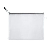 Pvc Waterproof Zipper Pouch File Holder Set School Office Supplies Durable Transparent Home for Students