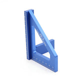 ES-5 Multifunction Carpentry Triangle Ruler 45/90 Degree Measure Angle Ruler Woodworking Scriber Ruler 3D Miter Triangle Ruler