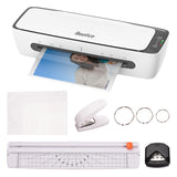 SL688 A4 Desktop Laminator with Hot & Cold Lamination, Paper Cutter, Trimmer, Rounder, Hole Puncher & Binding Hoop - Ideal for A4/A5/A6 in 2024