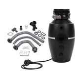 Continuous Feed Garbage Disposal Black 3800RPM Quiet Running Downspout Waste Disposal for Kitchen 1HP AU Plug 220240V
