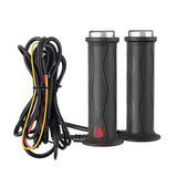 DC 12V Hand Heated Electric Grips - 5-Gear, Silicone, Adjustable, Hot Grip Handle for Motorcycle in Winter