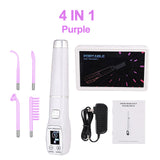 Apparatus Electrotherapy Wand Glass High Frequency Facial Machine Face Massager Neon Remove Wrinkles Acne Tool Hair Skin Care