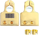 Car Terminal Connectors Voltmeter Positive Negative Shim Battery Post Clamp Cable Ends for Auto Camper Trailer