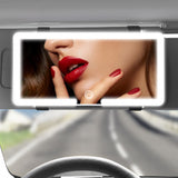 Car HD Makeup LED Touch Screen Sun Visor Three Gear Light Modes Vanity Make-up Mirror for Auto Interior