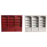 1:12 Dollhouse Multifunctional Bookshelf Miniature Bookcase Furniture Decorative Accessories