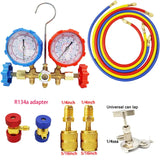 3 Way AC Diagnostic Set for Freon Charging Fits R32 R410a R-404A R-134a Refrigeration Manifold Gauge Air