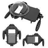 Diving Phone Case - Smartphone Waterproof Housing with Hand Grip and Transparent Dome Port for Swimming Photo and Video