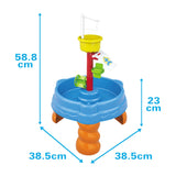 Water Table Playset Sand Toys Molds Set Outdoor Indoor Beach Play Activity Sandbox For Kids Boys Girls