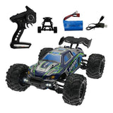 (Blue) Exquisite Model Off-road Vehicle Remote Control Car High Speed Vehicle Model