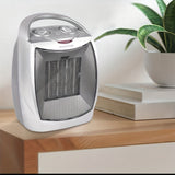 1pc Small Heater With Heating And Fan Modes 1500W EU Plug Home PTC Ceramic Heater Portable Wide Angle Air Supply Low Noise Heater, Overheat Protection Dumping Automatic Power Off Safe Portable Design, Suitable For Indoor Use, Winter Accessary