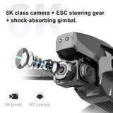 2022 M1 Pro 2 Drone 4k HD Mechanical 2-Axis Gimbal Camera 5G Wifi Gps System Supports TF Card Drones Distance 1.6km